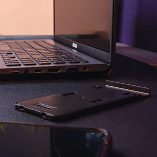 Regulowany stojak uchwyt Alogy składana podstawka na biurko na telefon/ tablet Czarna - Statywy fotograficzne - miniaturka - grafika 5