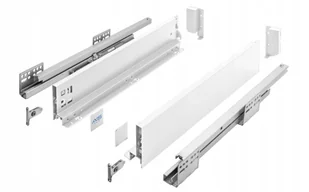 Szuflada Gtv Axis Pro 450B1 Średnia L450 H116 Biała Cichy Domyk Wysuw 40KG - Meble modułowe i akcesoria - miniaturka - grafika 1