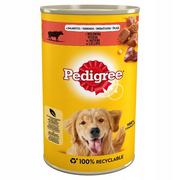 Mokra karma dla psów - Pedigree mokra karma dla psa w puszce z wołowiną w galarecie 24 x 400 g - miniaturka - grafika 1