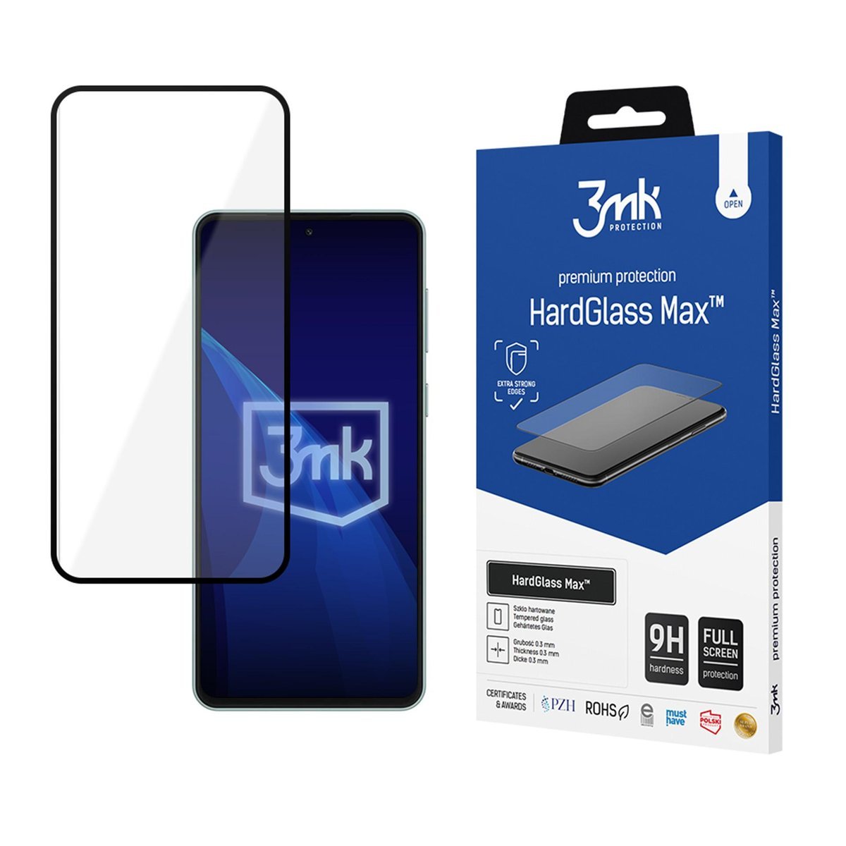 Samsung Galaxy M55 - 3mk HardGlass Max Black