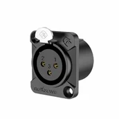 Inne akcesoria gitarowe - Wtyk XLR 3 Piny żeński RX3FD-BG - miniaturka - grafika 1