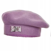 Czapki damskie - Beret damski TESSA Wrzos - miniaturka - grafika 1