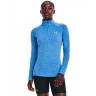 Koszulki męskie - Under Armour Tech 1/2 zamek błyskawiczny - Twist, niebieski, XS - miniaturka - grafika 1