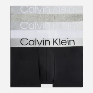 Zestaw majtek bokserek męskich bawełnianych Calvin Klein Underwear 000NB3130A-MPI M 3 szt. Szary/Czarny/Biały (8719855389919) - Majtki męskie - miniaturka - grafika 1