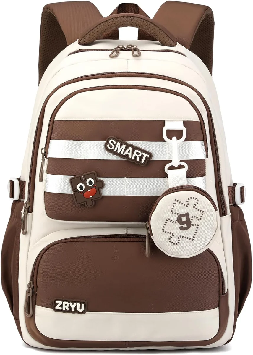 Plecak szkolny dla dziewczynki wodoodporny lekki z kieszenią na laptop