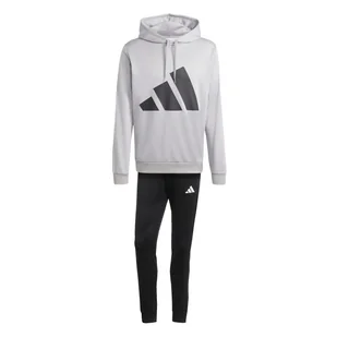 Męski Dres ADIDAS M BL FT HD TS JI8870 – Szary - Dresy męskie - miniaturka - grafika 1