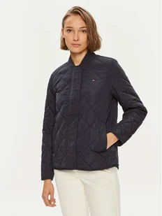 Tommy Hilfiger Kurtka przejściowa WW0WW42376 Granatowy Regular Fit - Kurtki damskie Tommy Hilfiger Kurtka przejściowa WW0WW42376 Granatowy Regular Fit - Kurtki damskie - miniaturka - grafika 1