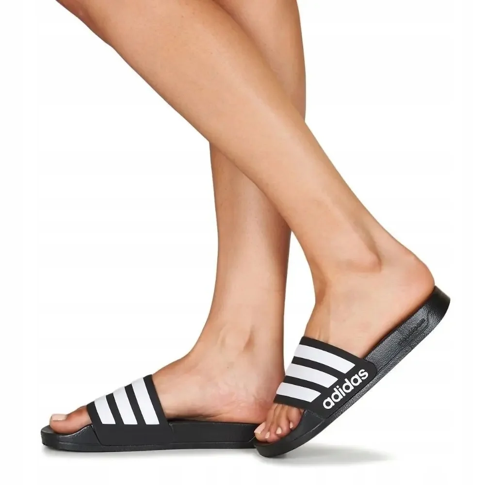 ADIDAS ADILETTE WSUWANE KLAPKI MĘSKIE CZARNE LOGO 43 16PA