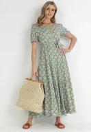 Sukienki - Miętowa Sukienka Melenope - Born2be - miniaturka - grafika 1