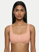Stroje kąpielowe - Calvin Klein Swimwear Góra od bikini LV00Q61100 Różowy - miniaturka - grafika 1