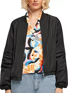 Urban Classics Damska kurtka z materiału pochodzącego z recyklingu, bomberka z rękawami nietoperza, rozmiary XS - 5XL, czarny, 5XL - Kurtki damskie - miniaturka - grafika 1