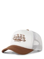 Czapki i chusty sportowe męskie - Von Dutch Męska czapka z daszkiem Mężczyźni biały|brązowy jednolity, ONE SIZE - miniaturka - grafika 1