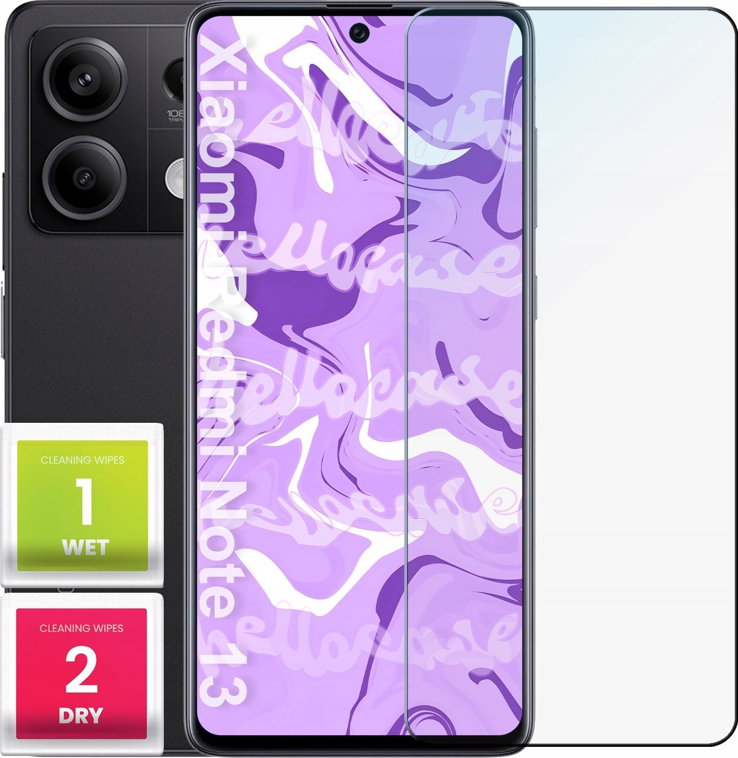 Hello Case Szkło Hartowane do Xiaomi Redmi Note 13 4G / 13 5G / 13 Pro 4G szybka 9H