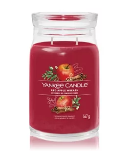 Yankee Candle Red Apple Wreath Signature Jar Świeca zapachowa 567 g - Świece - miniaturka - grafika 1