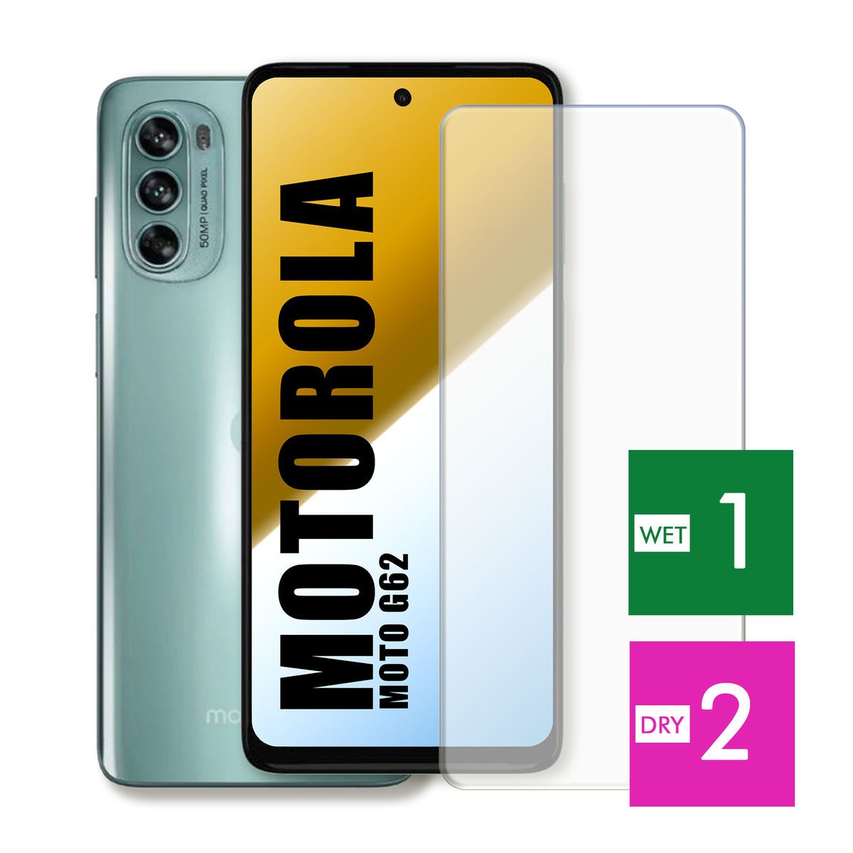 WZMOCNIONE SZKŁO DO MOTOROLA MOTO G62 SZYBKA HARTOWANE 9H JAKOŚĆ