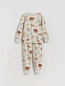 Skarpetki dla dzieci - Reserved - Piżama z nadrukiem - beżowy - miniaturka - grafika 1