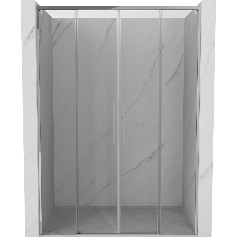 Mexen Rox drzwi prysznicowe rozsuwane 150 cm, transparent, chrom - 8C2-150-002-01-00