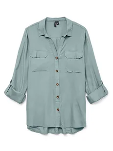 Vero Moda Koszula w kolorze zielonym - Bluzki damskie - miniaturka - grafika 1