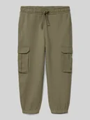 Spodnie i spodenki dla chłopców - Spodnie dresowe o kroju regular fit z kieszeniami cargo model ‘NEIL’ - miniaturka - grafika 1