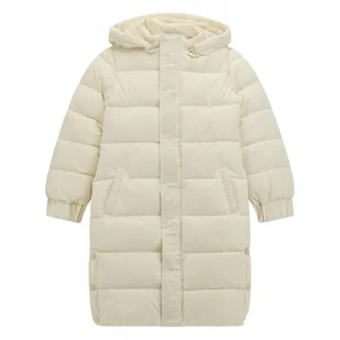 Dziecięcy Płaszcz pikowany zimowy GUESS HOODED PADDED LS JACKET W/ZIP J4BL03WGIW0-G012 – Beżowy - Płaszcze damskie - miniaturka - grafika 1
