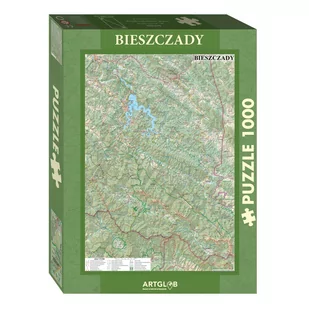 ArtGlob Puzzle 1000 - Bieszczady mapa turystyczna - Puzzle - miniaturka - grafika 1