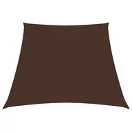 Parasole ogrodowe - vidaXL Trapezowy żagiel ogrodowy, tkanina Oxford, 4/5x4 m, brązowy 135849 - miniaturka - grafika 1