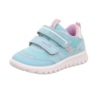 Superfit Dziewczęce Sport7 Mini Sneakersy, jasnozielony, fioletowy 7530, 32 EU - Buty dla dziewczynek - miniaturka - grafika 1