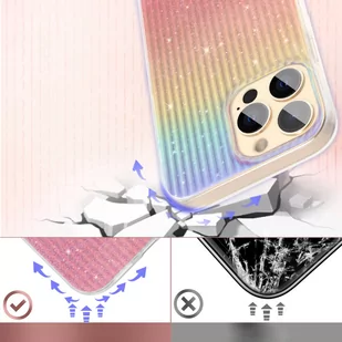 Kingxbar Travel Series luksusowe eleganckie etui na iPhone 13 Pro pomarańczowy (Sunset) - Etui i futerały do telefonów - miniaturka - grafika 3