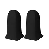 Listwy przypodłogowe - Narożnik zewnętrzny do listwy przypodłogowej pcv 517 Flex czarny Vilo - miniaturka - grafika 1