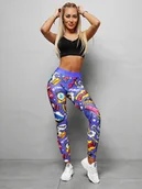 Legginsy - Legginsy damskie kolorowe OZONEE O/20757Z - Ozonee - miniaturka - grafika 1