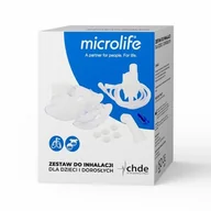 Inhalatory i akcesoria - Microlife Kompletny zestaw do nebulizacji dla dzieci i dorosłych do NEB200, NEB400, NEB410 - miniaturka - grafika 1