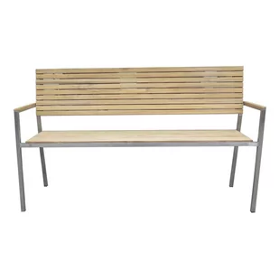 Ogrodowa ławka 3-osobowa z metalową konstrukcją ADDU Denver - Ławki ogrodowe - miniaturka - grafika 1