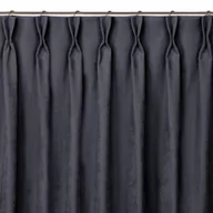 Zasłony - Zasłona MILANA kolor grafitowy styl klasyczny flex 9,5 cm z podwójną zakładką szenila 140x300 homede - CURT/HOM/MILANA/CHENILLE/ - miniaturka - grafika 1