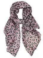 Apaszki i szaliki damskie - collezione alessandro Szalik Leo Chic Made in Italy, z dodatkiem jedwabiu 150 cm x 80 cm, brudny róż, jeden rozmiar - miniaturka - grafika 1