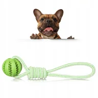 Zabawki dla psów - Szarpak z gryzakiem zabawka dla psa piłka sznur - miniaturka - grafika 1