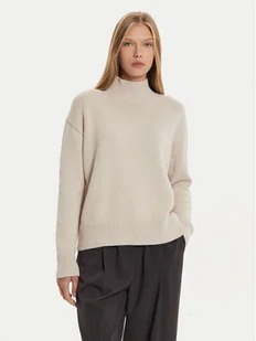 Calvin Klein Golf K20K207437 Beżowy Regular Fit - Swetry damskie - miniaturka - grafika 1