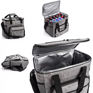Lumarko Torba Termiczna Meteor Frosty Szaro-czarna 74597! - Torby sportowe - miniaturka - grafika 1