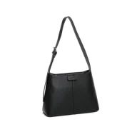 Torebki damskie - Elegancka Klasyczna Czarna Torebka Damska LUIGISANTO Na Ramię - miniaturka - grafika 1