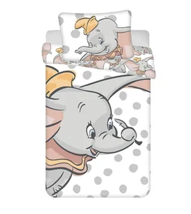 Bawełniana pościel dziecięca do łóżeczka Dumbo dots, 100 x 135 cm, 40 x 60 cm - Pościel dla dzieci - miniaturka - grafika 1