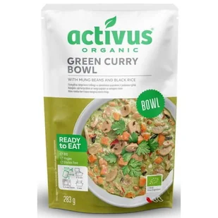 Danie zielone curry z fasolą mung i czarnym ryżem BEZGL. BIO 283 g - Szybkie dania obiadowe - miniaturka - grafika 1