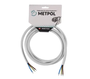 Metpol 3x2,5 dł. 1,5 m H05VV-F 3G2,5 L-1500 art. 1351697/2036 - Kable - miniaturka - grafika 1