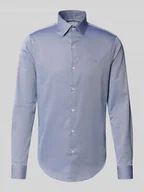 Koszule męskie - Koszula biznesowa o kroju slim fit z wyhaftowanym logo model ‘Harrison’ - miniaturka - grafika 1