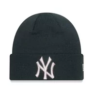 Czapki damskie - New Era New York Yankees Czapka zimowa dla dzieci Zielony - miniaturka - grafika 1