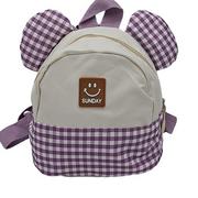 Plecaki szkolne i tornistry - Plecak dla przedszkolaka fioletowy z uszami - miniaturka - grafika 1