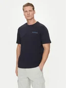 Koszulki męskie - Napapijri T-Shirt S-Vanni NP0A4IED Granatowy Regular Fit - miniaturka - grafika 1