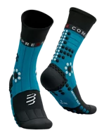 Skarpetki sportowe męskie - COMPRESSPORT Skarpetki biegowe zimowe PRORACING SOCKS WINTER TRAIL mosaic blue - miniaturka - grafika 1