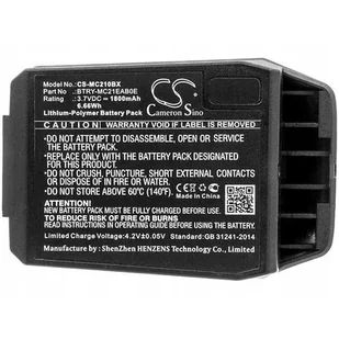Cameron Sino Motorola MC21 82-105612-01 1800mAh 6.66Wh Li-Polymer 3.7V Cameron Sino) CS-MC210BX - Akcesoria do kas i terminali - miniaturka - grafika 1
