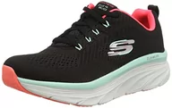 Sneakersy damskie - Skechers Damskie sneakersy D'lux Walker Refreshing Mood, Czarne wykończenie z siateczki, miętowe, 39.5 EU - miniaturka - grafika 1