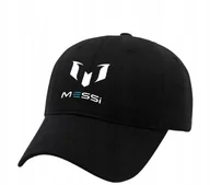 Czapki i chusty sportowe męskie - Czapka z daszkiem Leo Messi LM10 Logo Czarna Piłkarski Prezent Streetwear - miniaturka - grafika 1