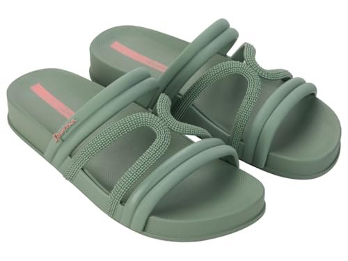 IPANEMA Walk Slide Fem, japonki damskie, 39 EU, Zielony, 39 EU